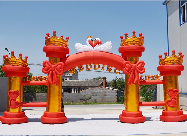 集美红色婚庆气模拱门